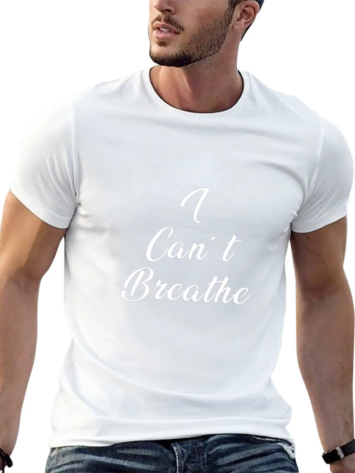 I Cant Breathe Graphic Tee - Black