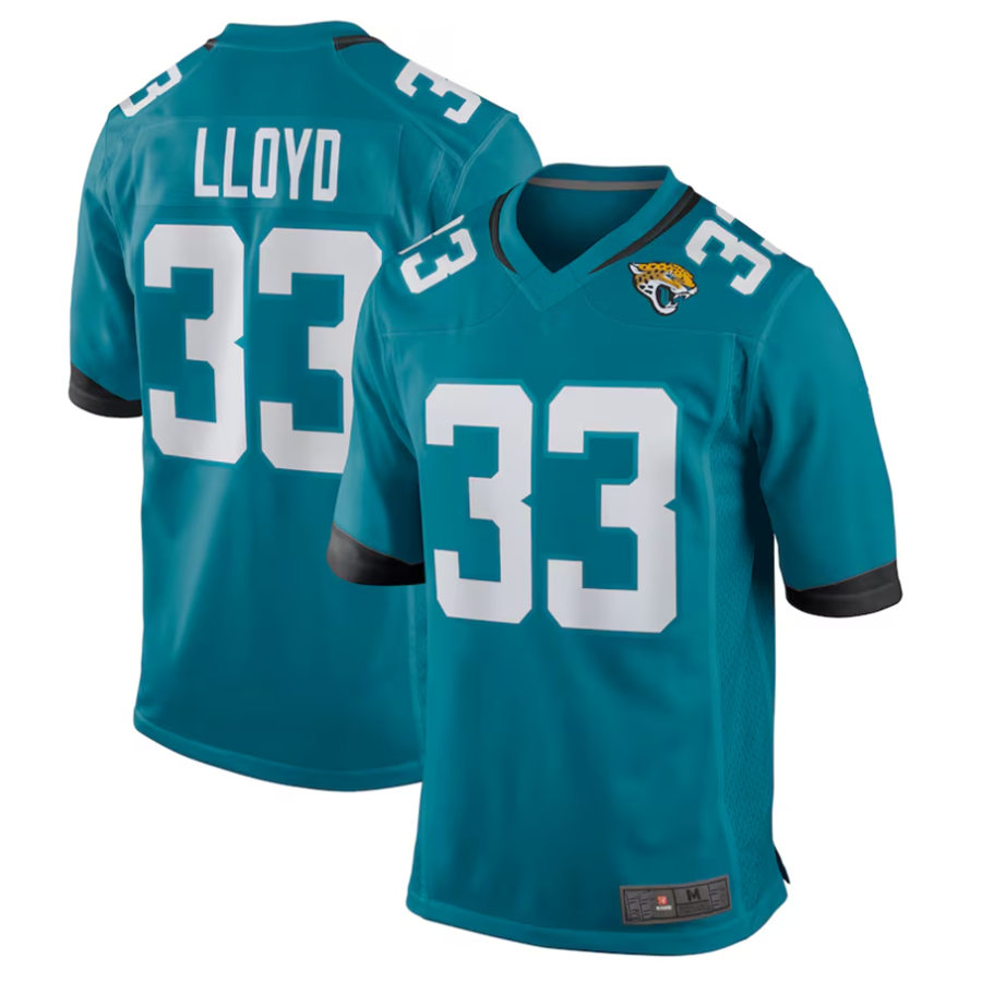 #33 Devin Lloyd Player J.Jaguars Teal Game Football Jerseys