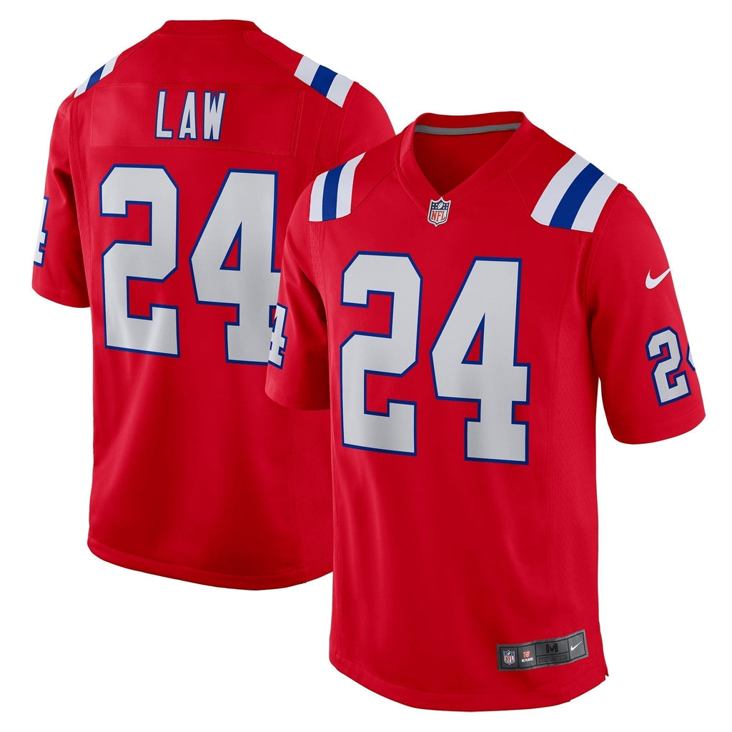 Ty Law New England Patriots Nike Retired   Alternate Game Jersey - Red