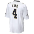 #4 Derek Carr Player NO.Saints White Game Football Jerseys