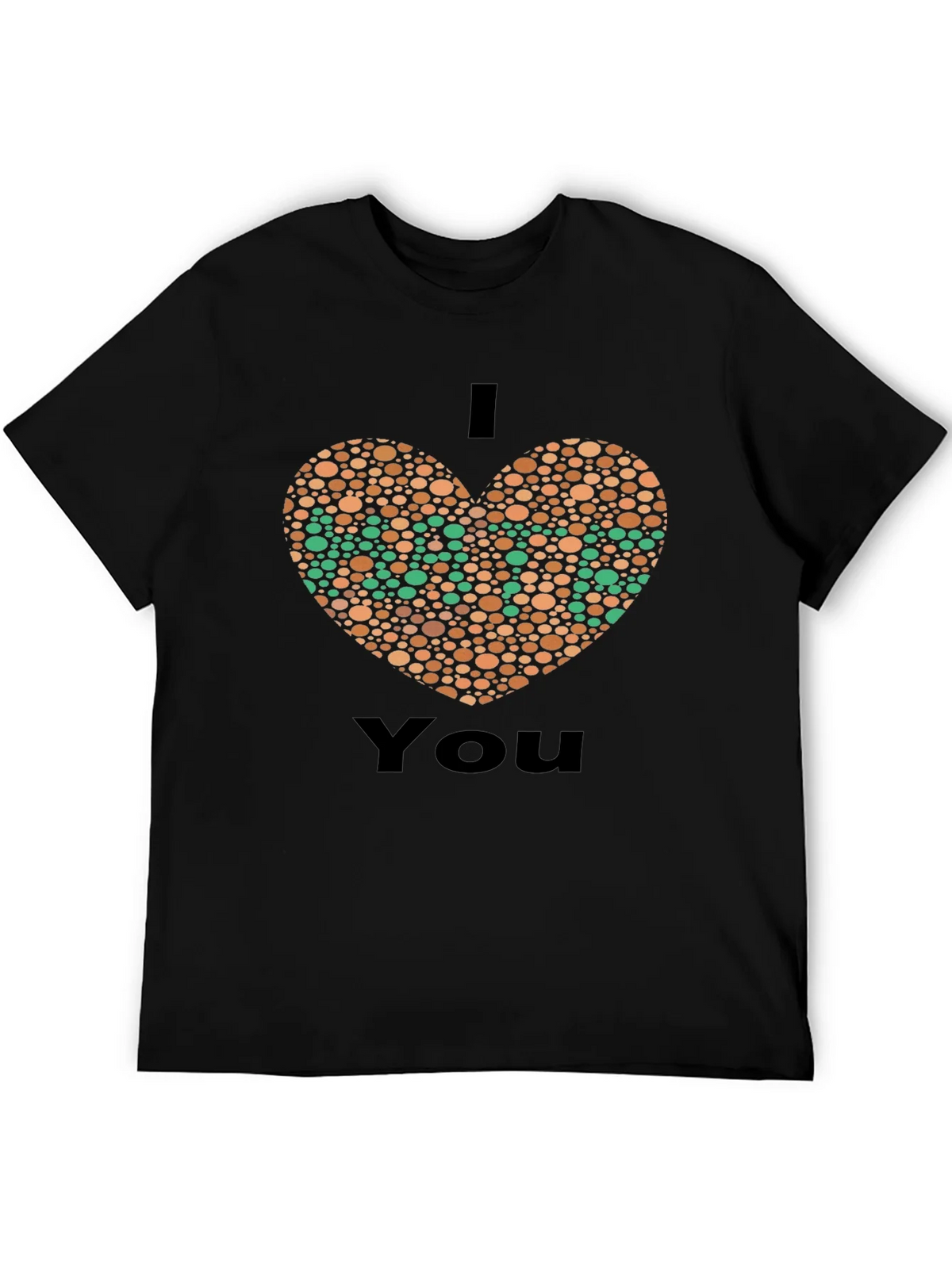 I Heart You Color Blindness Test Graphic Tee