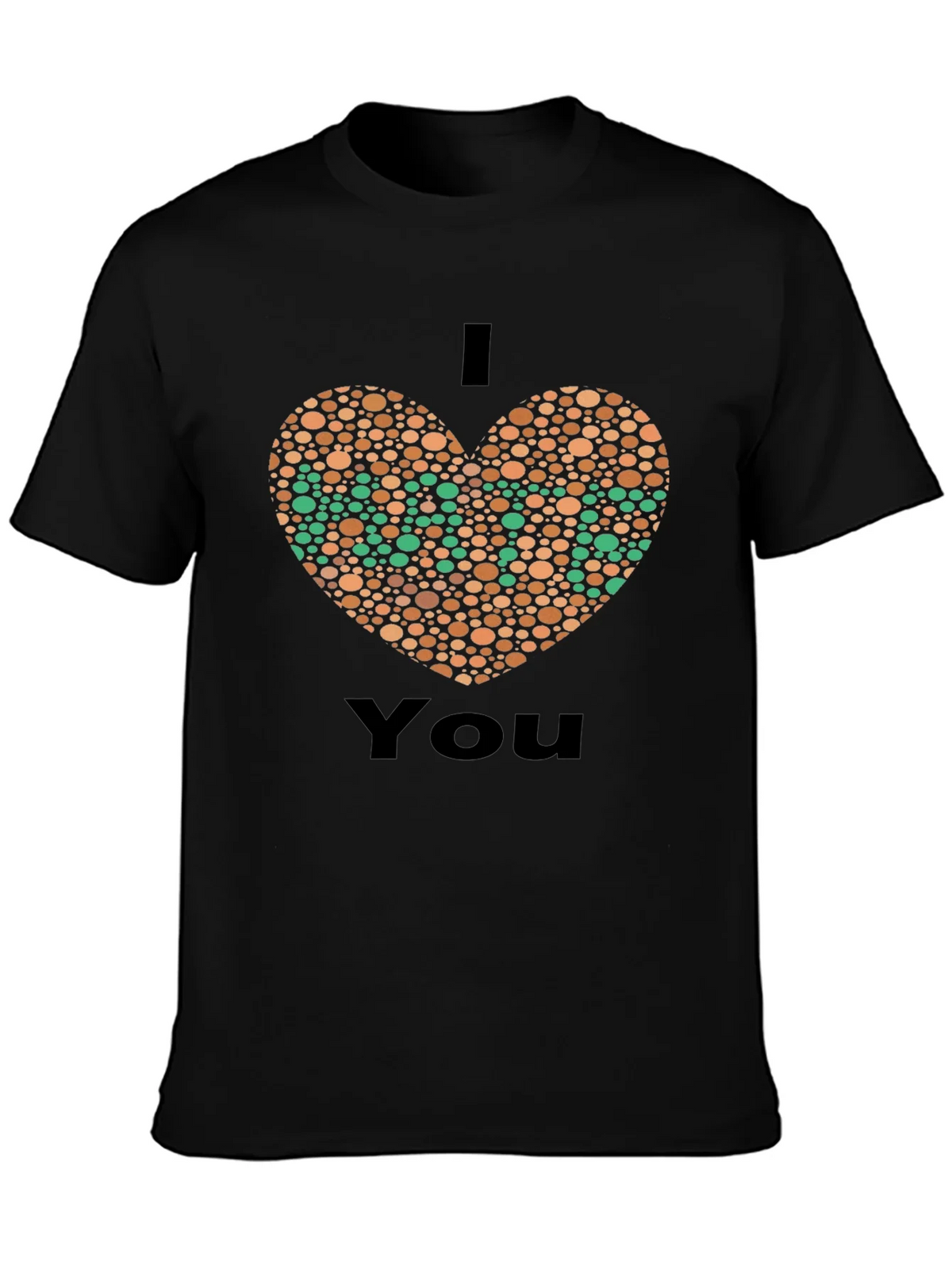 I Heart You Color Blindness Test Graphic Tee