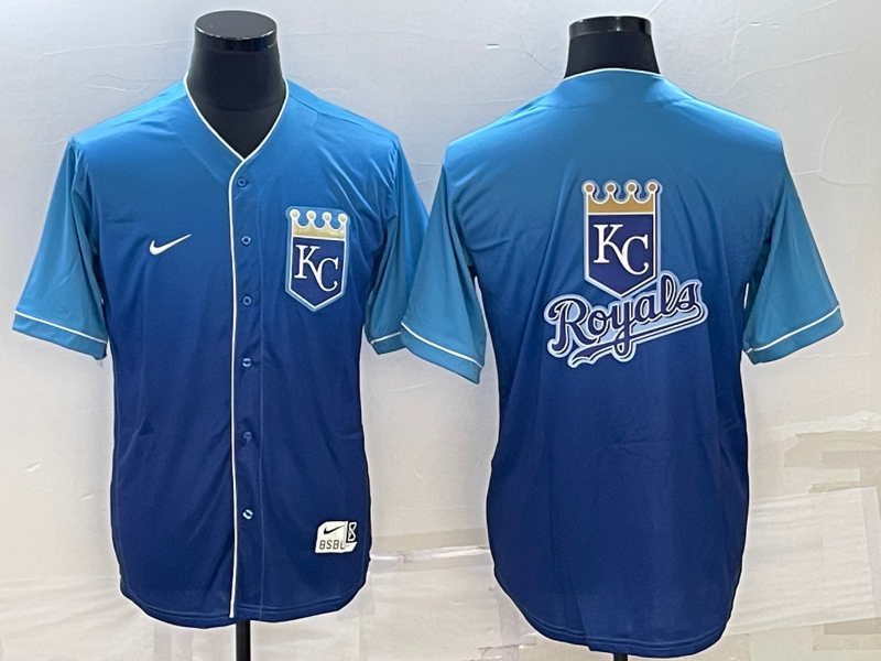 Men's Kansas City Royals Blue Alternate Authentic Jersey1