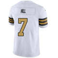 NO.Saints #7 Taysom Hill Player White Vapor F.U.S.E. Limited Football Jerseys