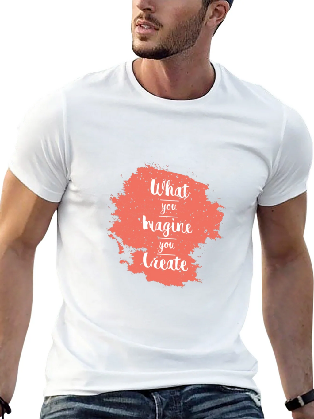 Imagine Create Black Graphic Tee