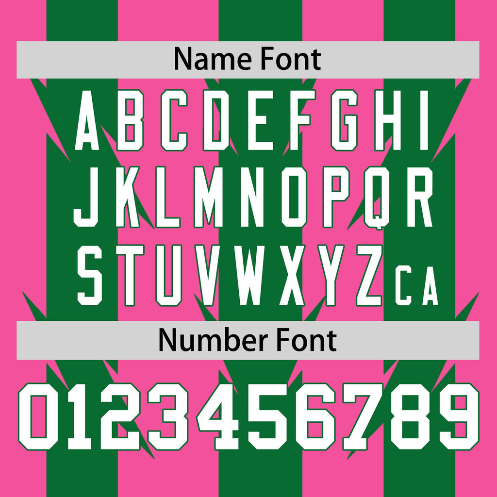 Custom Pink Kelly Green Raglan Sleeves Blade Pattern Authentic Baseball Jersey
