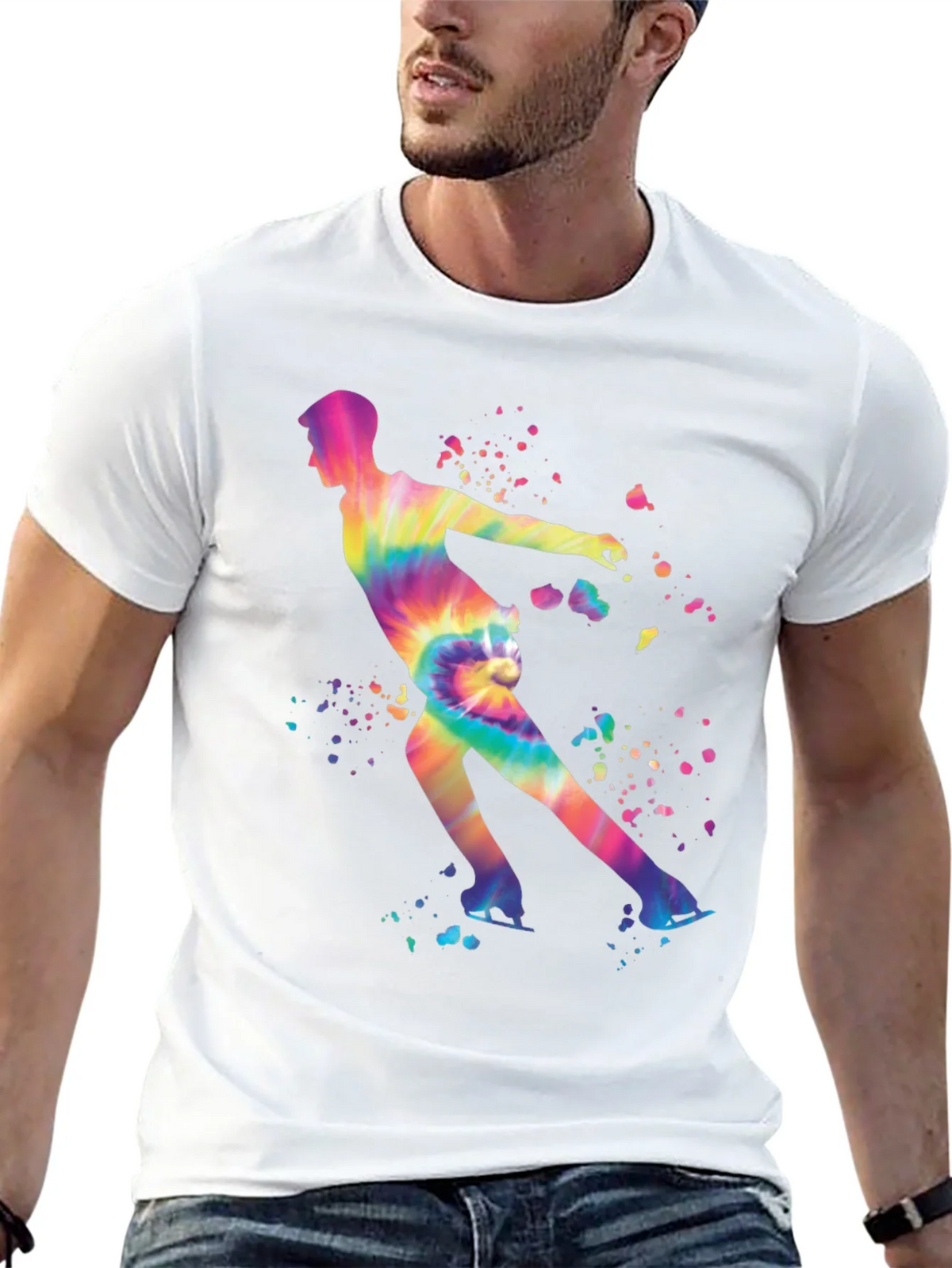 Tie Dye Figure Skating T-Shirt