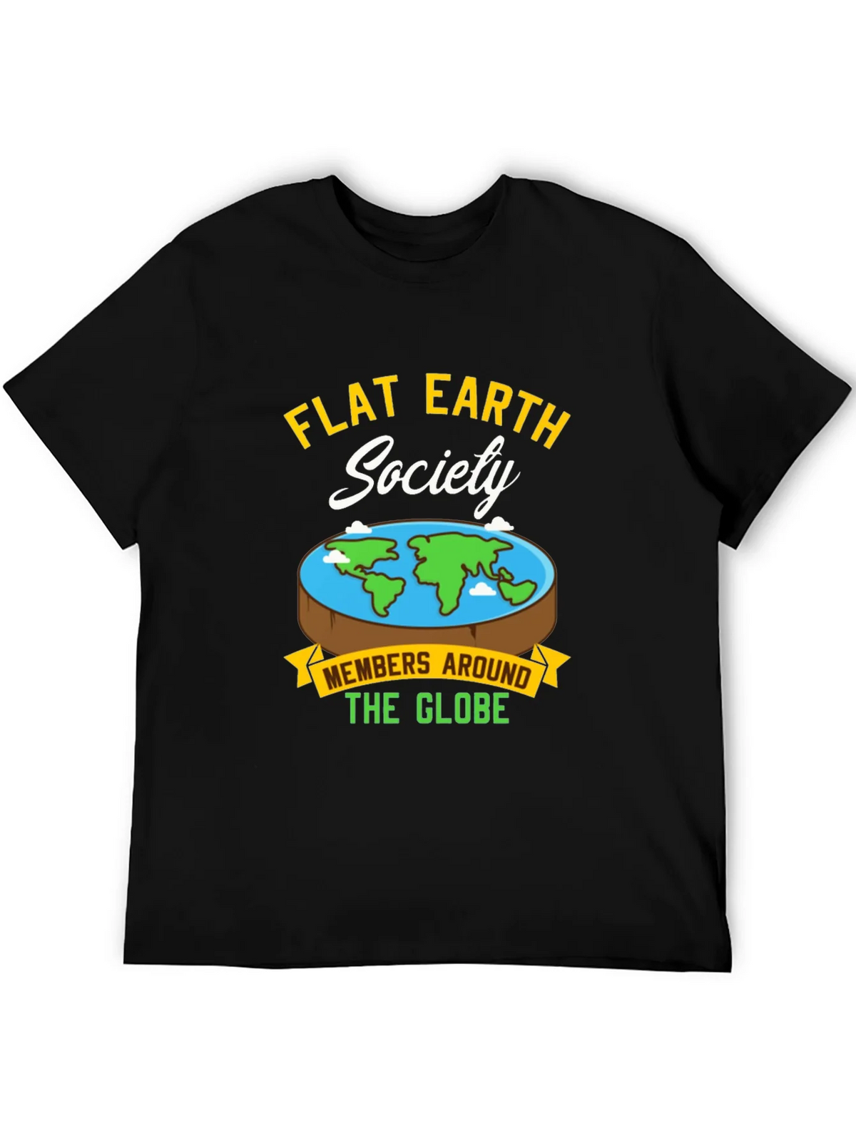 Flat Earth Society Graphic T-Shirt
