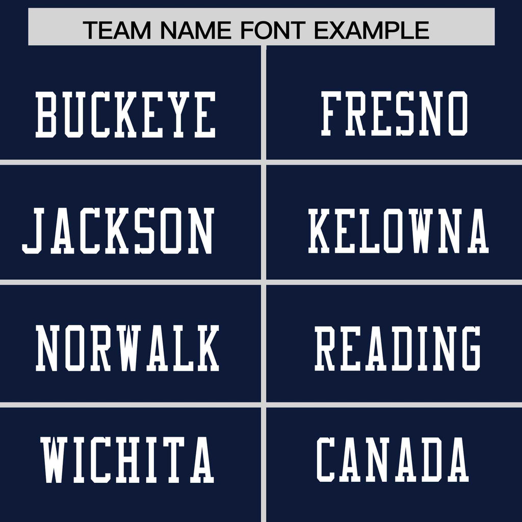 Custom Navy White Personalized Classic Authentic Football Jersey