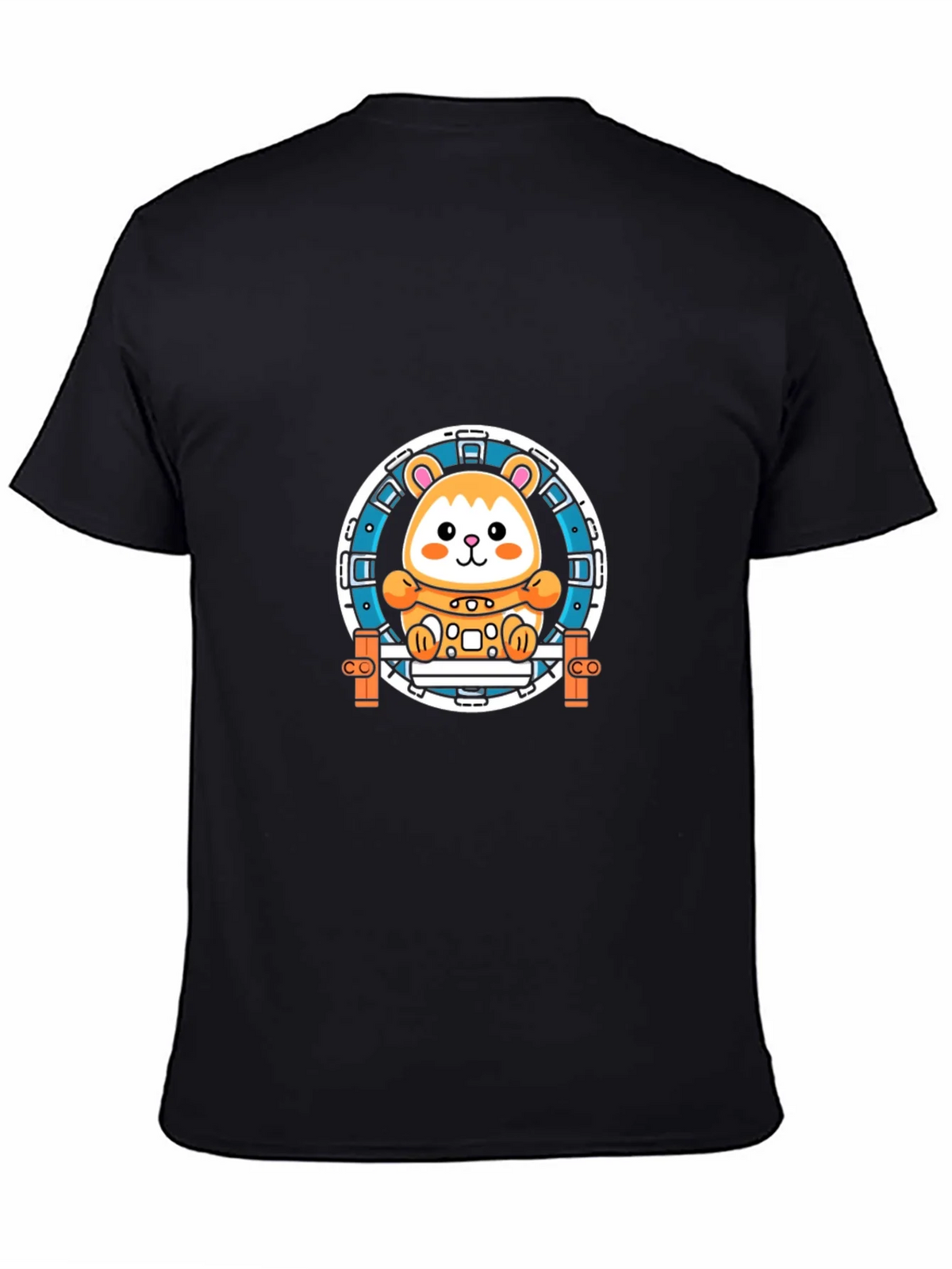 Hamster Wheel Graphic Tee - Black