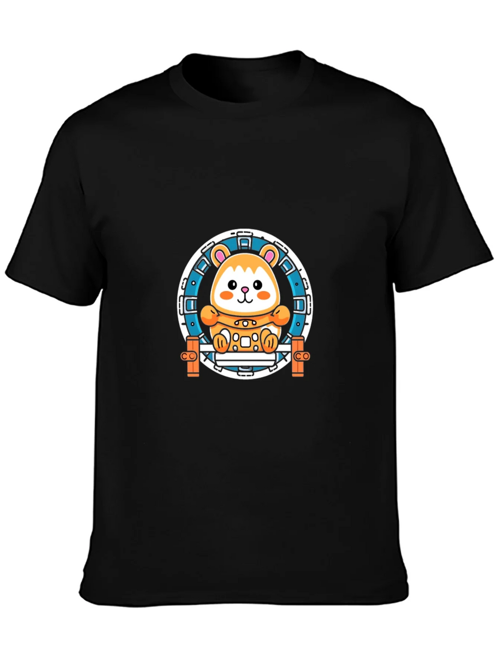 Hamster Wheel Graphic Tee - Black