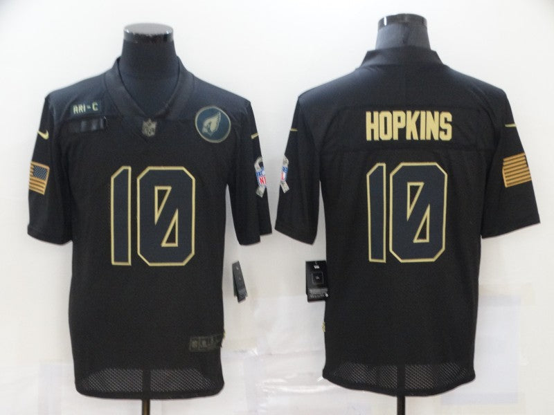 Men's Arizona Cardinals DeAndre Hopkins #10 Black Game Player Jersey1