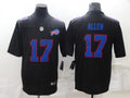 Men's Buffalo Bills #17 Josh Allen Black Game Jersey1