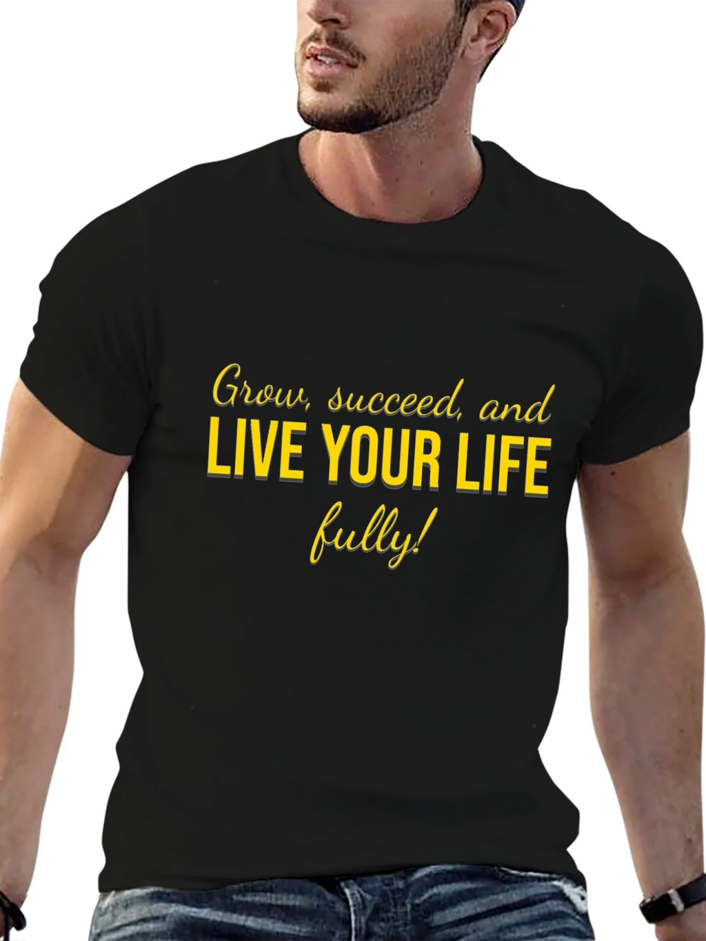 Motivational Live Your Life Graphic Tee