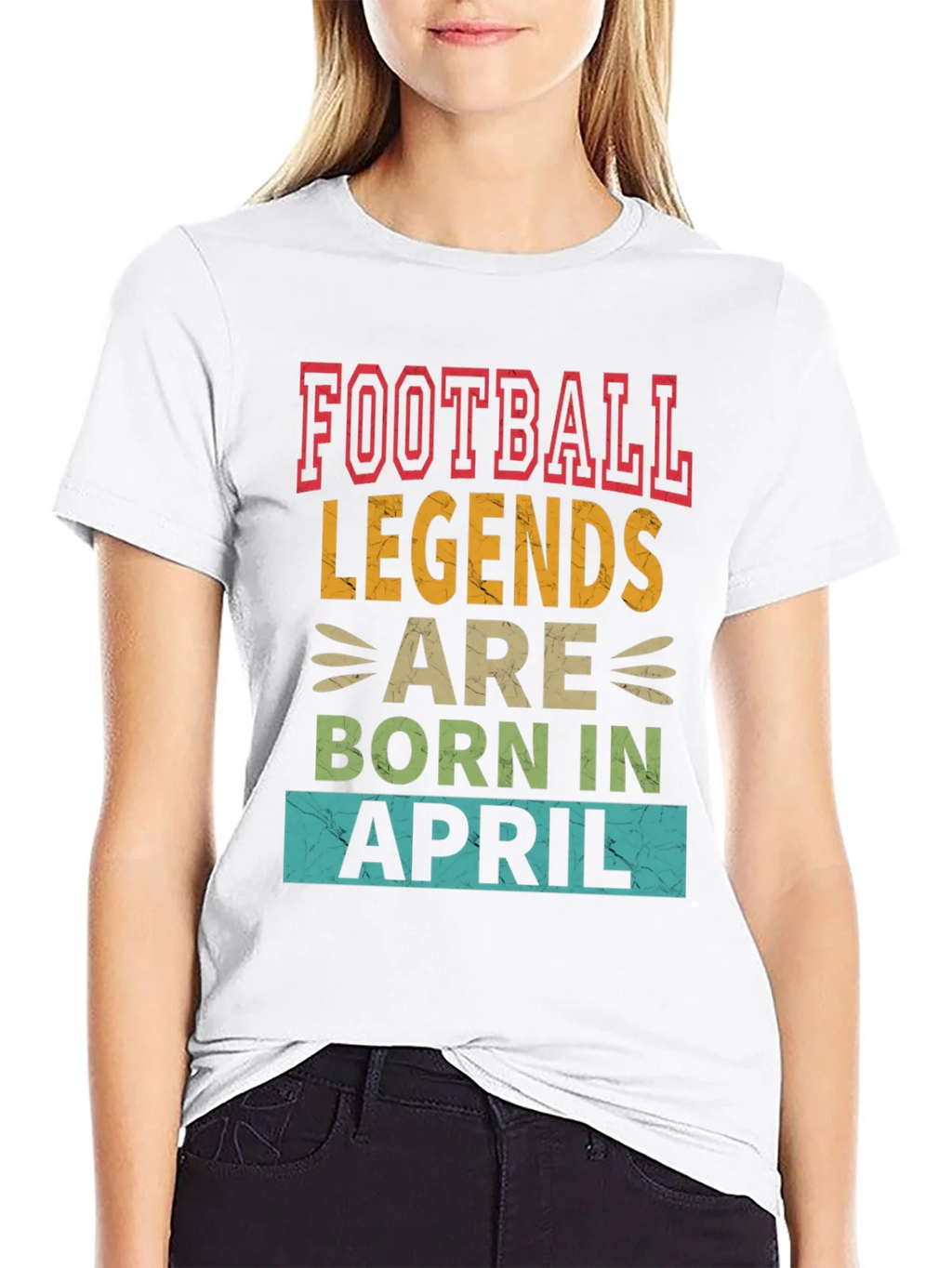Football Legends Born In April T-Shirt