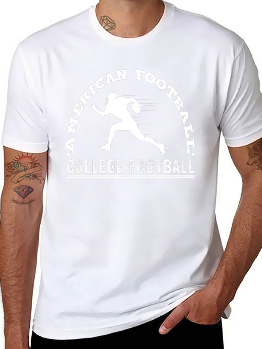 American College Football T-Shirt - Black