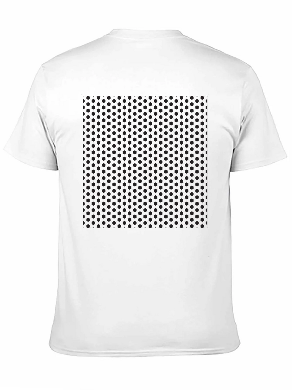 Mens Black Polka Dot Pattern T-Shirt