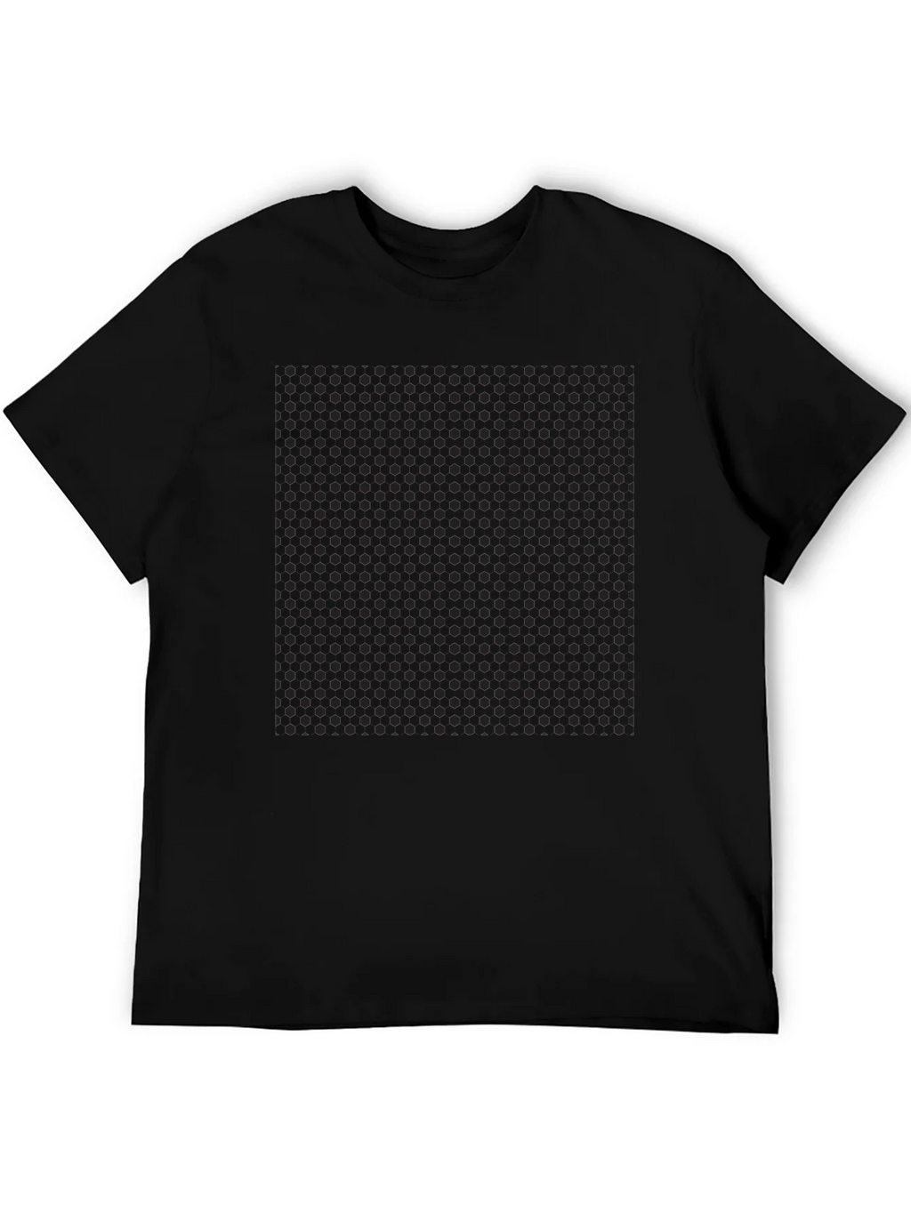 Mens Black Polka Dot Pattern T-Shirt