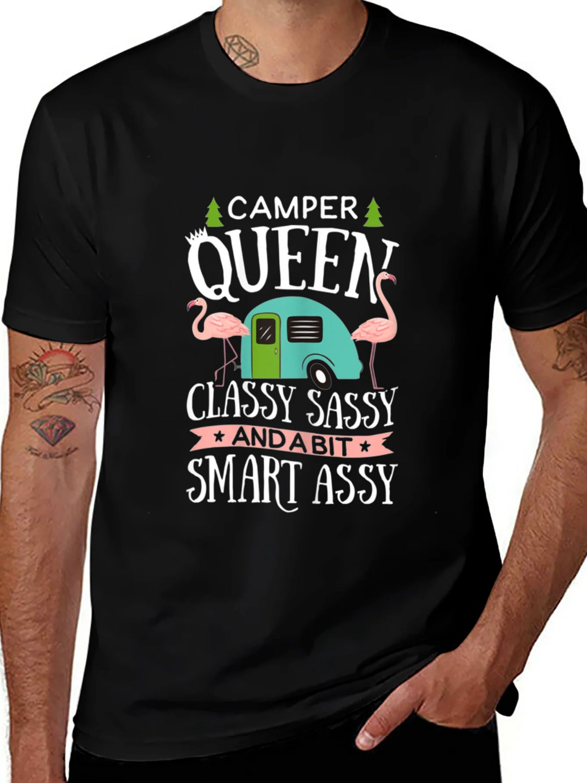 Camper Queen Graphic Tee - Classy Sassy & Smart Assy